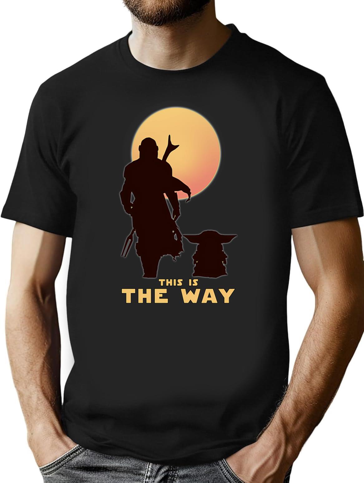 This Is The Way T-Shirt for Men & Women, T-Shirts Graphic Tee - Black