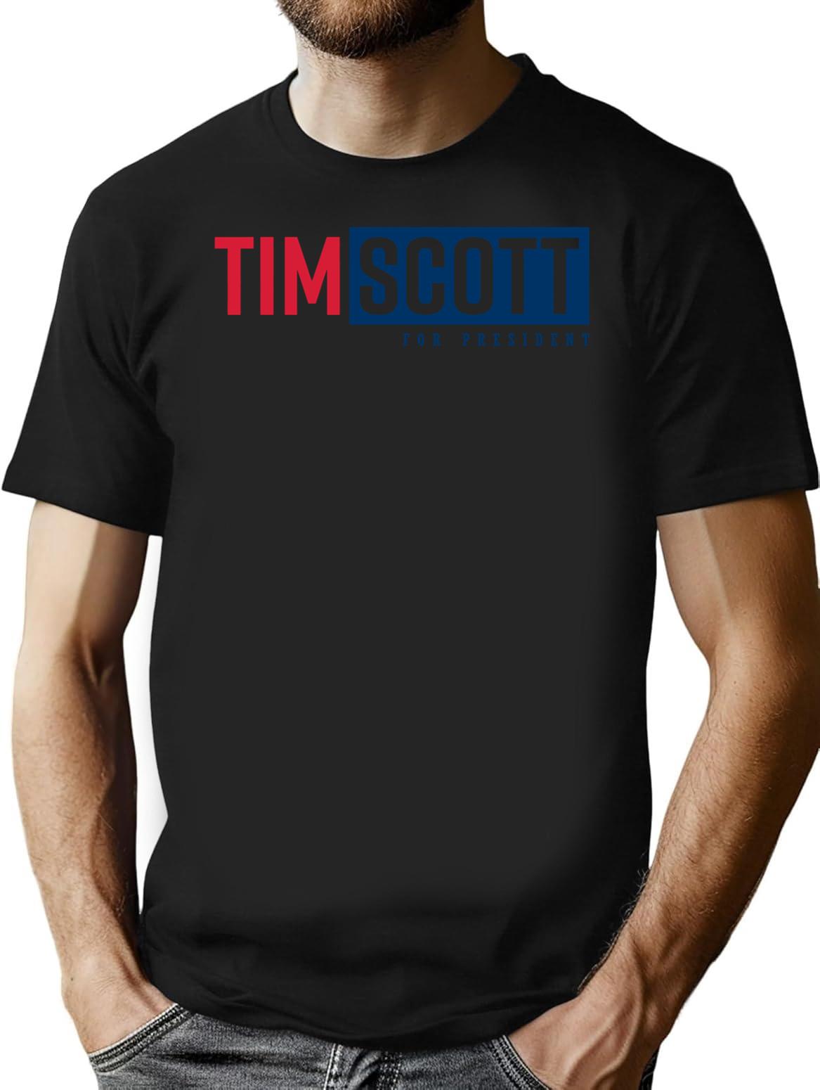 Tim Scott for President 2024 Premium Heavyweight Cotton T-Shirt - Black
