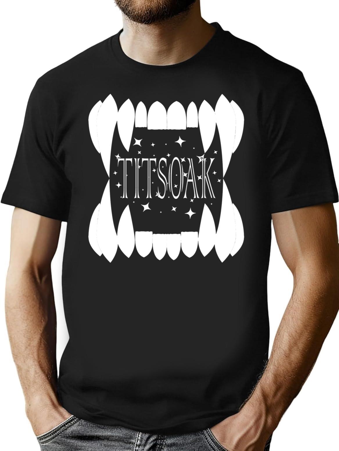 Titsoak Premium Heavyweight Cotton T-Shirt - Black