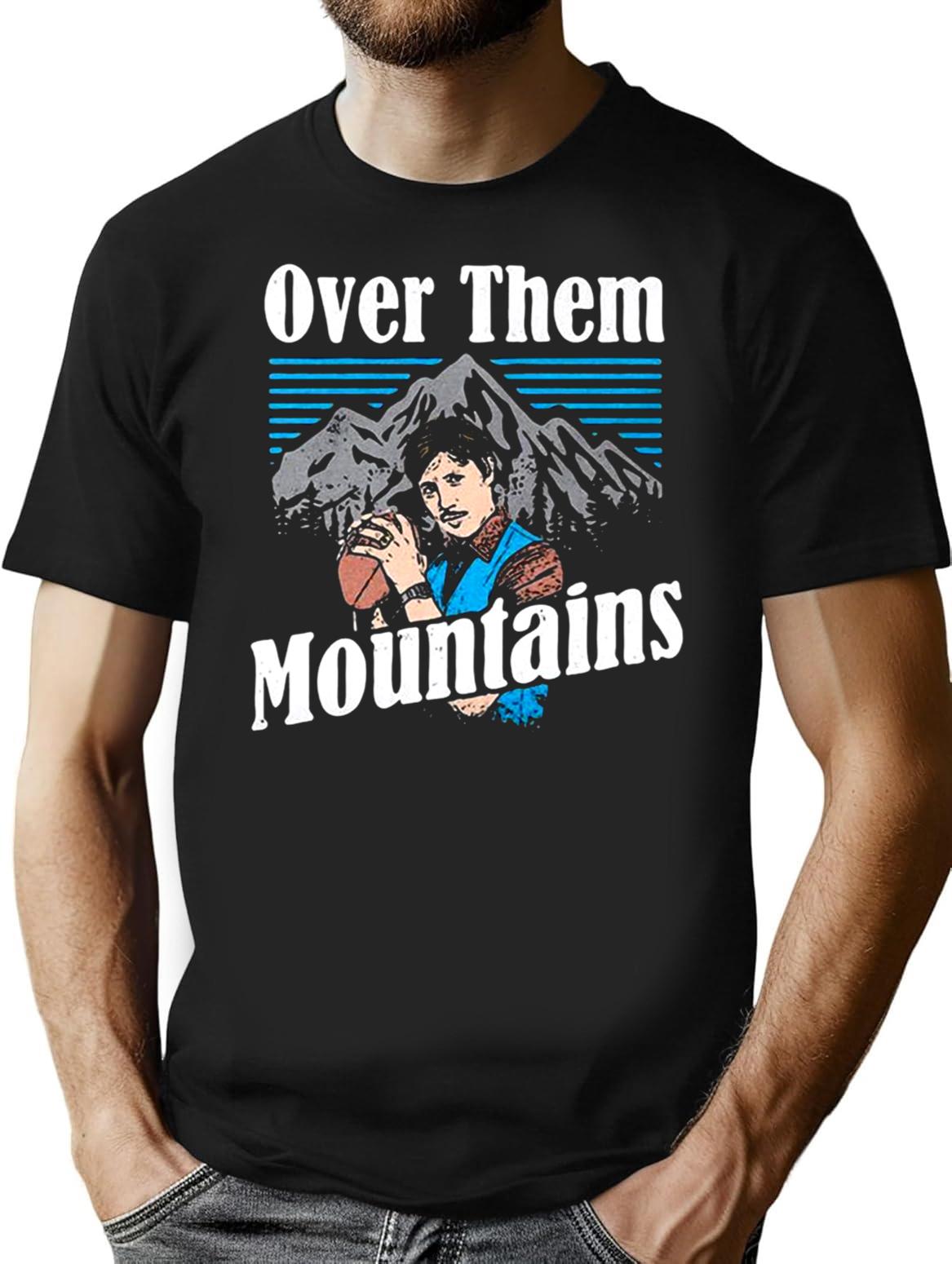 Uncle-Rico-Over-Them-Mountains-Shirt-W Premium Heavyweight Cotton T-Shirt - Black
