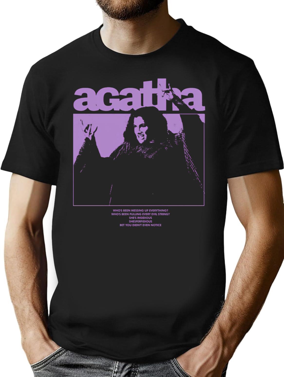 Vintage Agatha All Along T-Shirt for Men & Women, T-Shirts Graphic Tee - Black