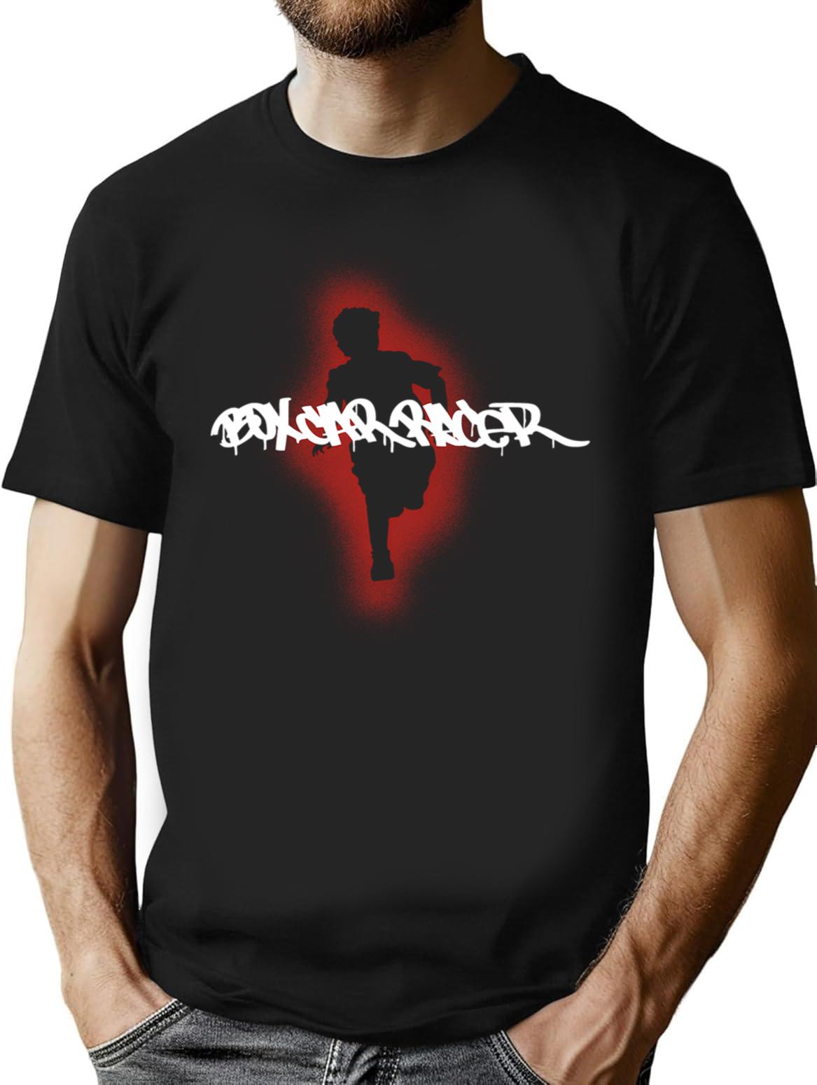 Vintage Boxcar Racer T-Shirt Sticker Design T-Shirt T-Shirt for Men & Women, T-Shirts Graphic Tee - Black
