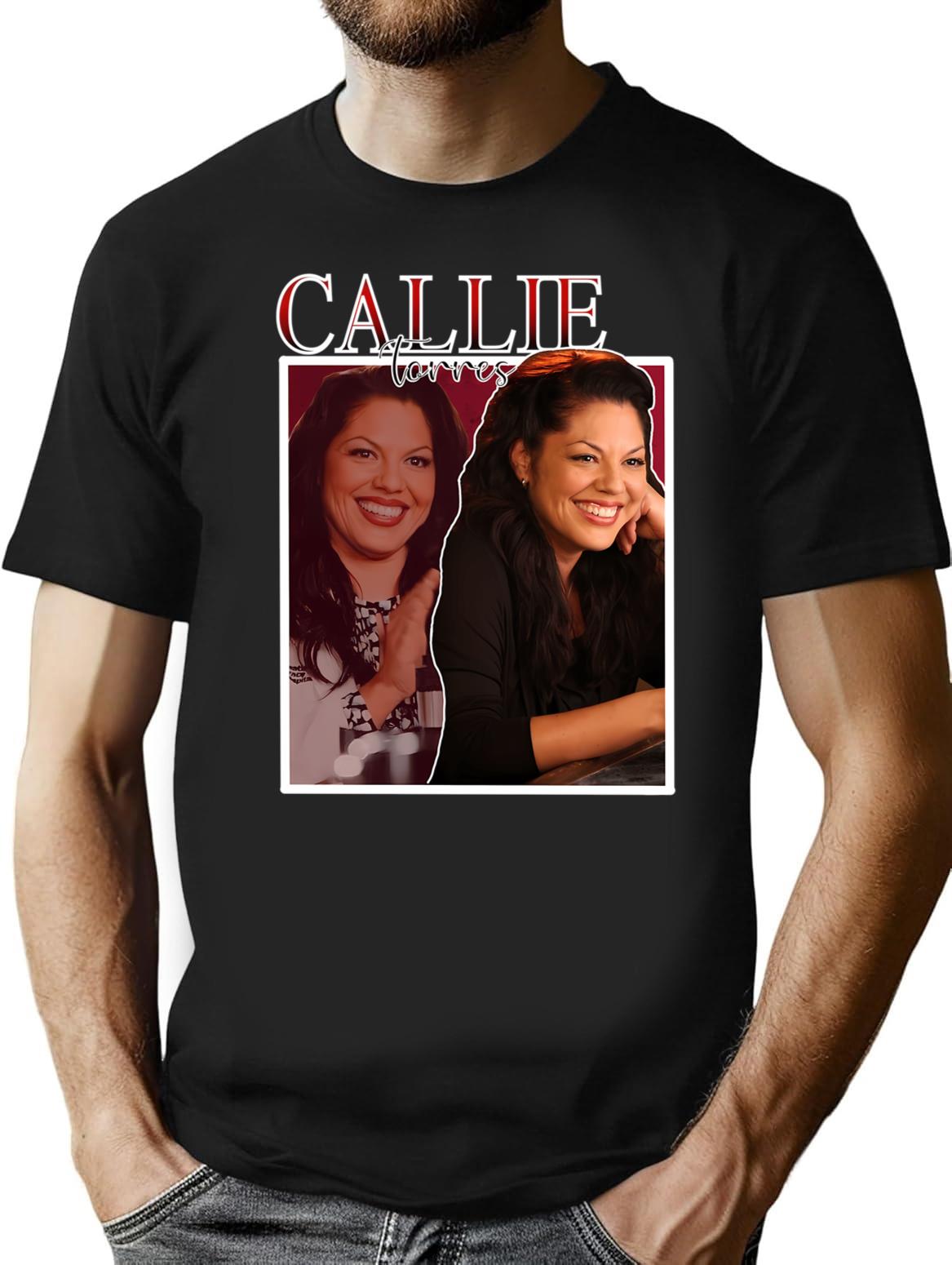 Vintage Callie Torres Design T-Shirt for Men & Women, T-Shirts Graphic Tee - Black
