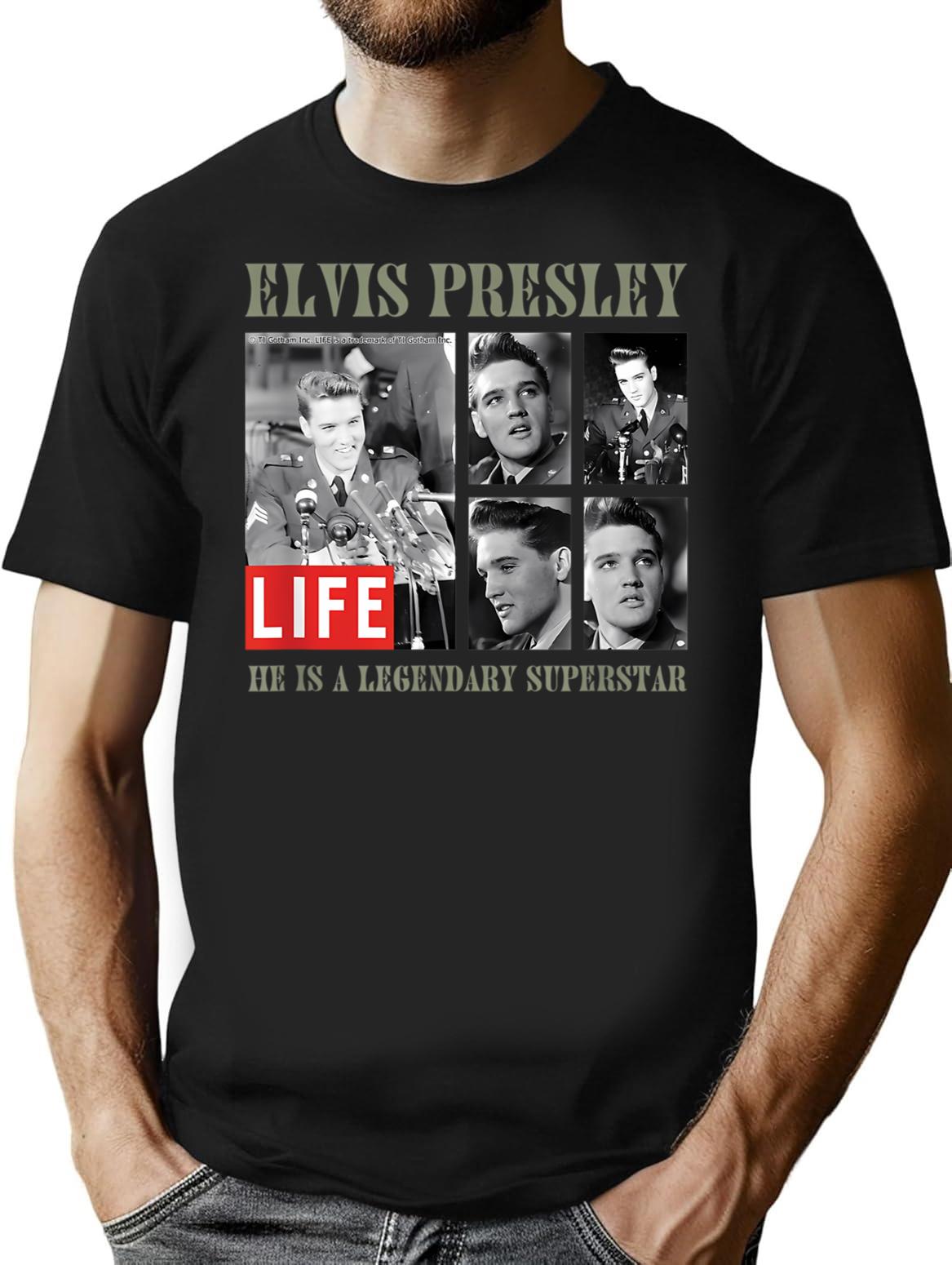 Vintage Picture Collection T-Shirt for Men & Women, T-Shirts Graphic Tee - Black