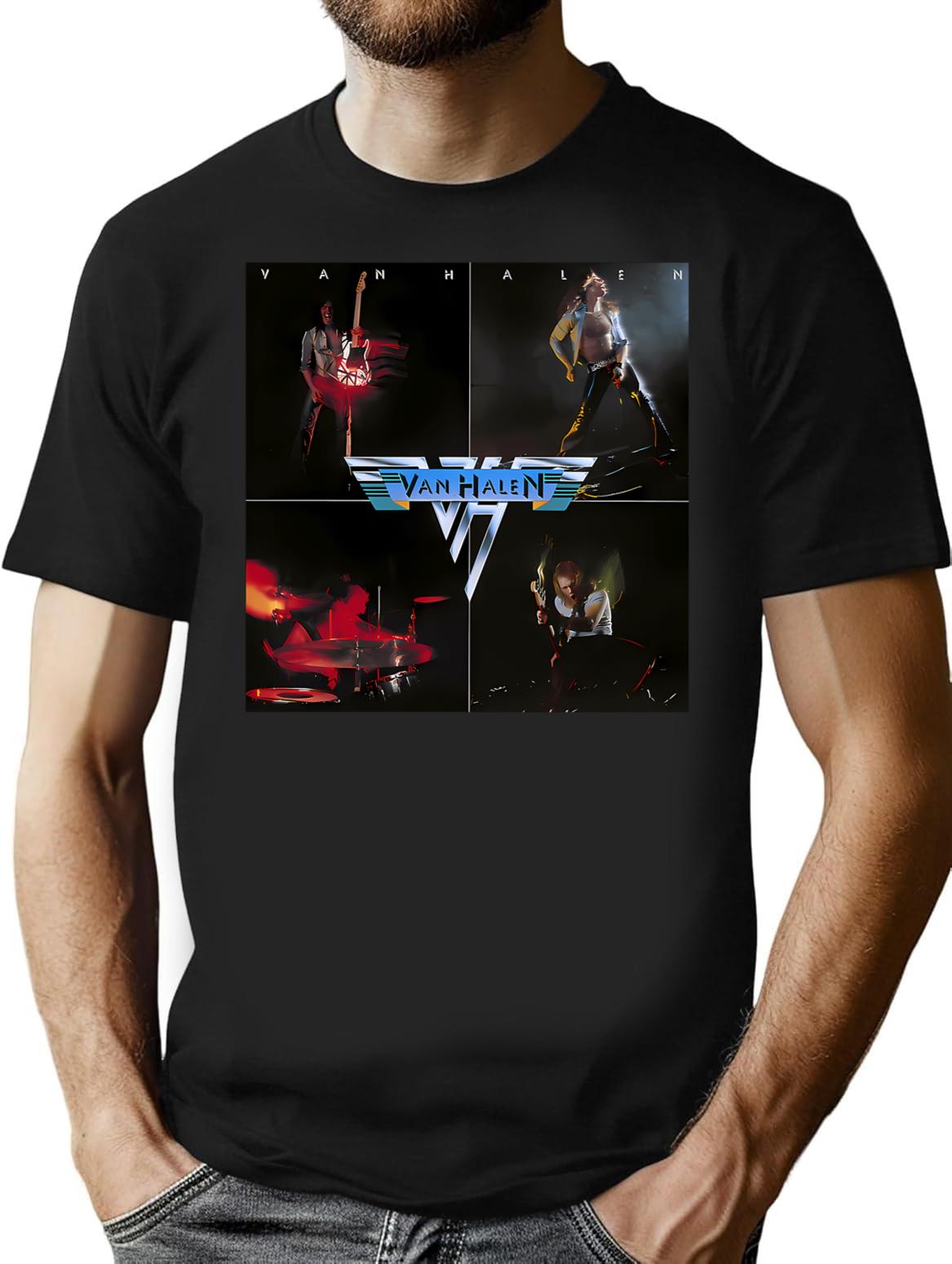 Vn Hlen Vn Hlen Album Cover T-Shirt for Men & Women, T-Shirts Graphic Tee - Black