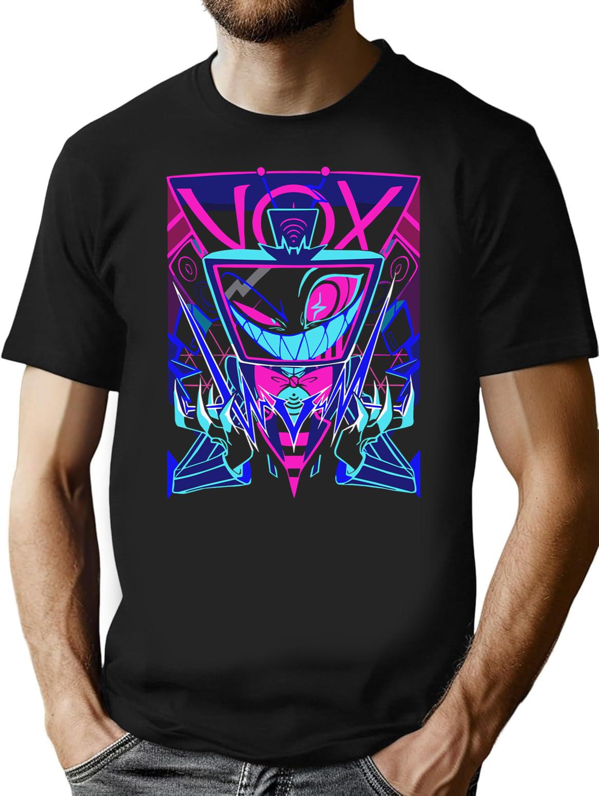 Vox Hazbin Hotel Classic Premium Heavyweight Cotton T-Shirt - Black