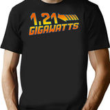 1 21 Gigawatts Premium Heavyweight Cotton T-Shirt - Black