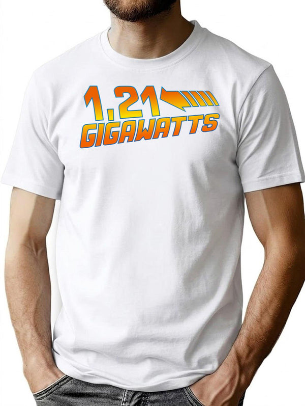 1 21 Gigawatts Premium Heavyweight Cotton T-Shirt - White