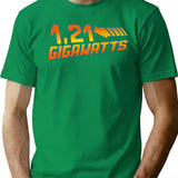 1 21 Gigawatts Premium Heavyweight Cotton T-Shirt - Green