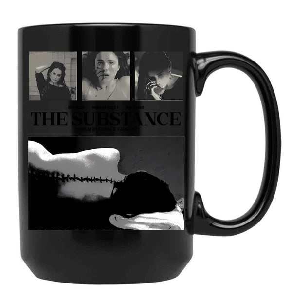 Retro Black The Substance Black Coffee Mug, Gift Coffee Mug
