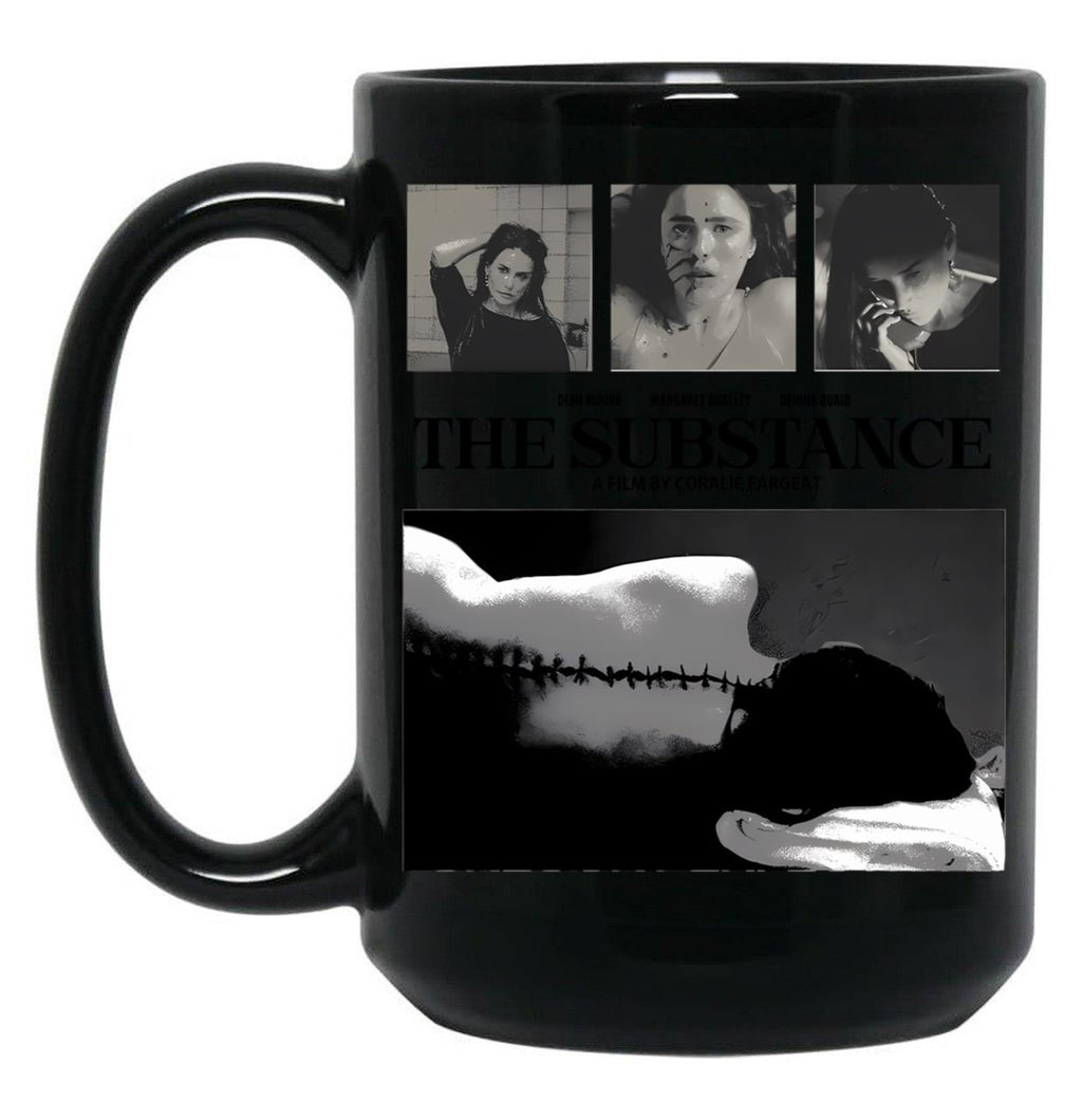 Retro Black The Substance Black Coffee Mug, Gift Coffee Mug