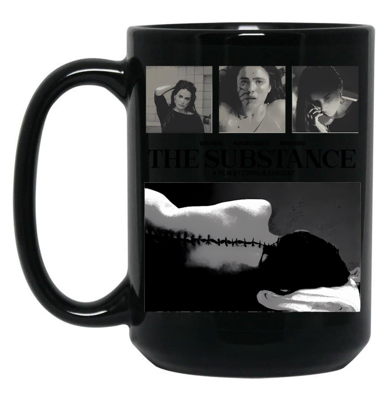 Retro Black The Substance Black Coffee Mug, Gift Coffee Mug