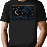 10000 Maniacs Vintage Victorian Design T-Shirt for Men & Women, T-Shirts Graphic Tee - Black