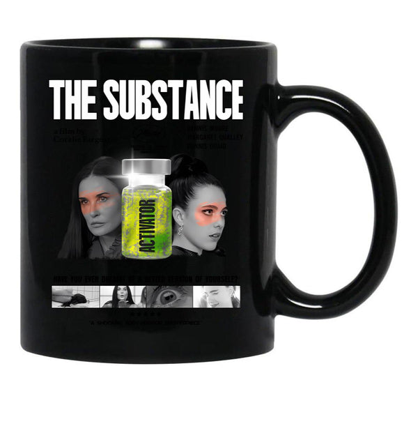 Horror The Substance 2024 Black Coffee Mug, Gift Coffee Mug - Black