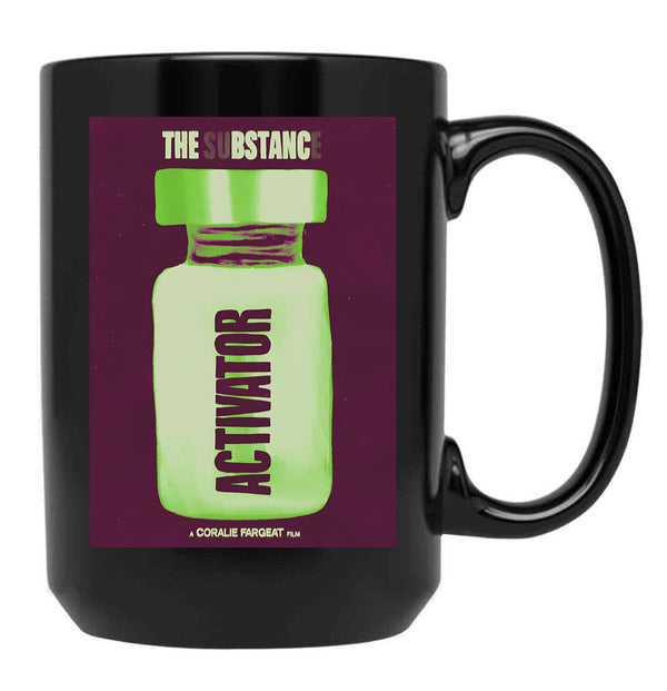 The Substance Movie Poster Black Coffee Mug, Gift Coffee Mug