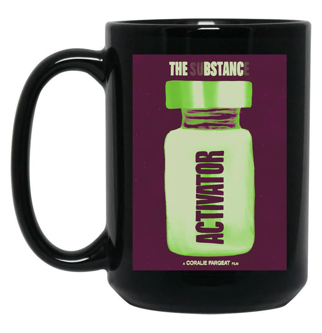 The Substance Movie Poster Black Coffee Mug, Gift Coffee Mug
