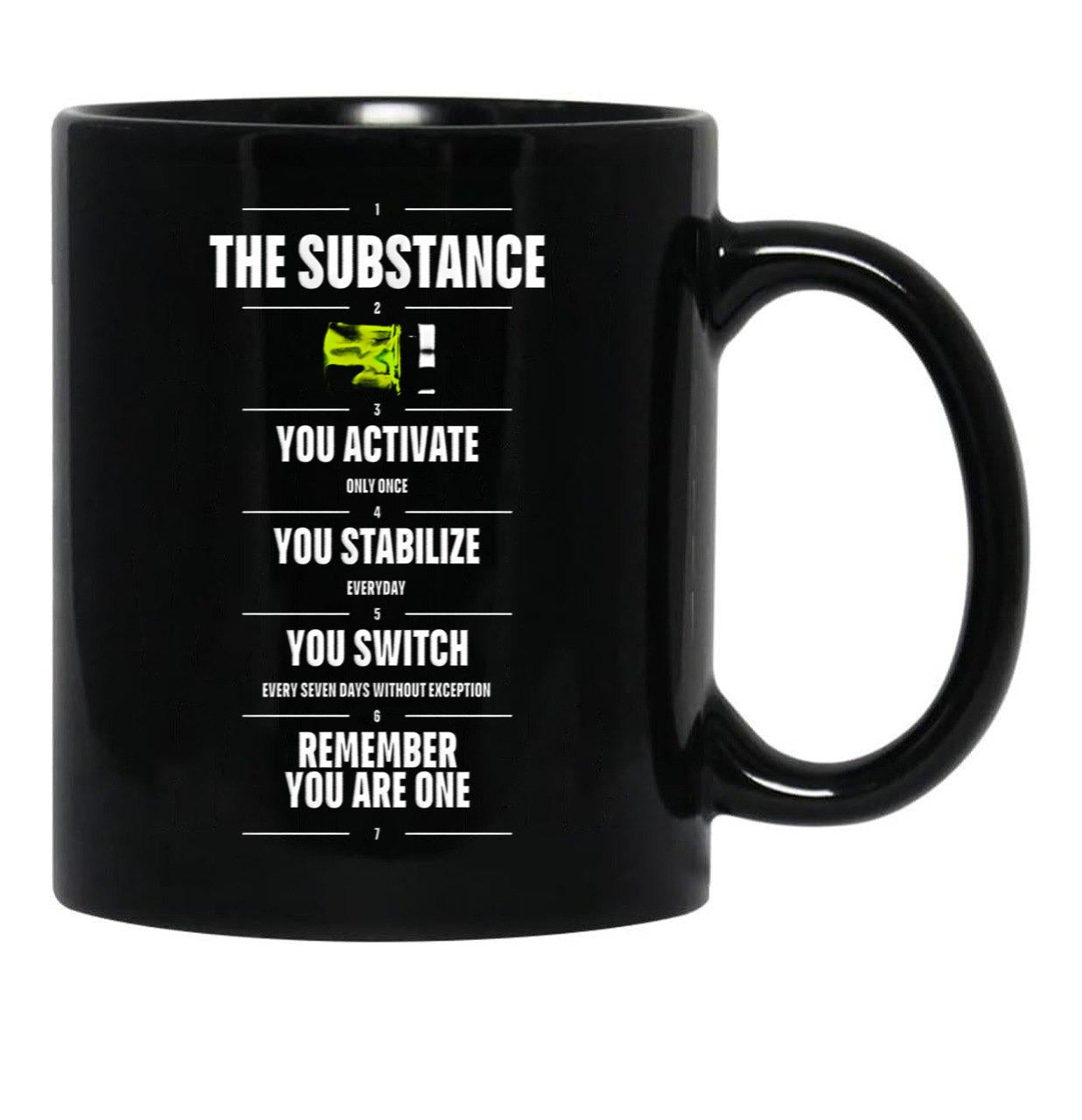 Remember You Are One - The Substance (2024) Black Coffee Mug, Gift Coffee Mug - Black