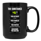 Remember You Are One - The Substance (2024) Black Coffee Mug, Gift Coffee Mug