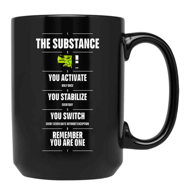 Remember You Are One - The Substance (2024) Black Coffee Mug, Gift Coffee Mug