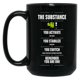 Remember You Are One - The Substance (2024) Black Coffee Mug, Gift Coffee Mug