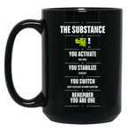 Remember You Are One - The Substance (2024) Black Coffee Mug, Gift Coffee Mug