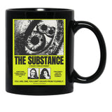The Substance Movie Horror Style Black Coffee Mug, Gift Coffee Mug - Black