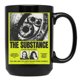 The Substance Movie Horror Style Black Coffee Mug, Gift Coffee Mug