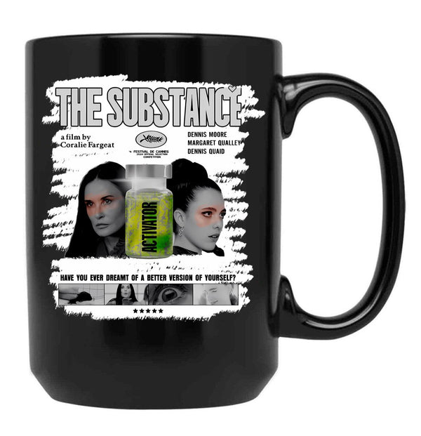 The Subtance Ll Black Coffee Mug, Gift Coffee Mug
