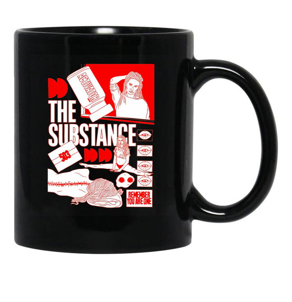 The Substance Black Coffee Mug, Gift Coffee Mug Style 2 - Black