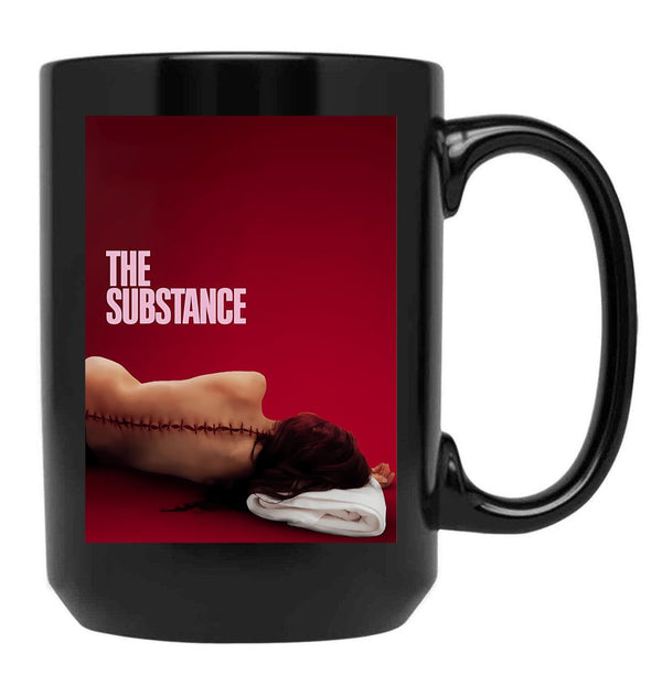 The Substance Movie Black Coffee Mug, Gift Coffee Mug Style 1