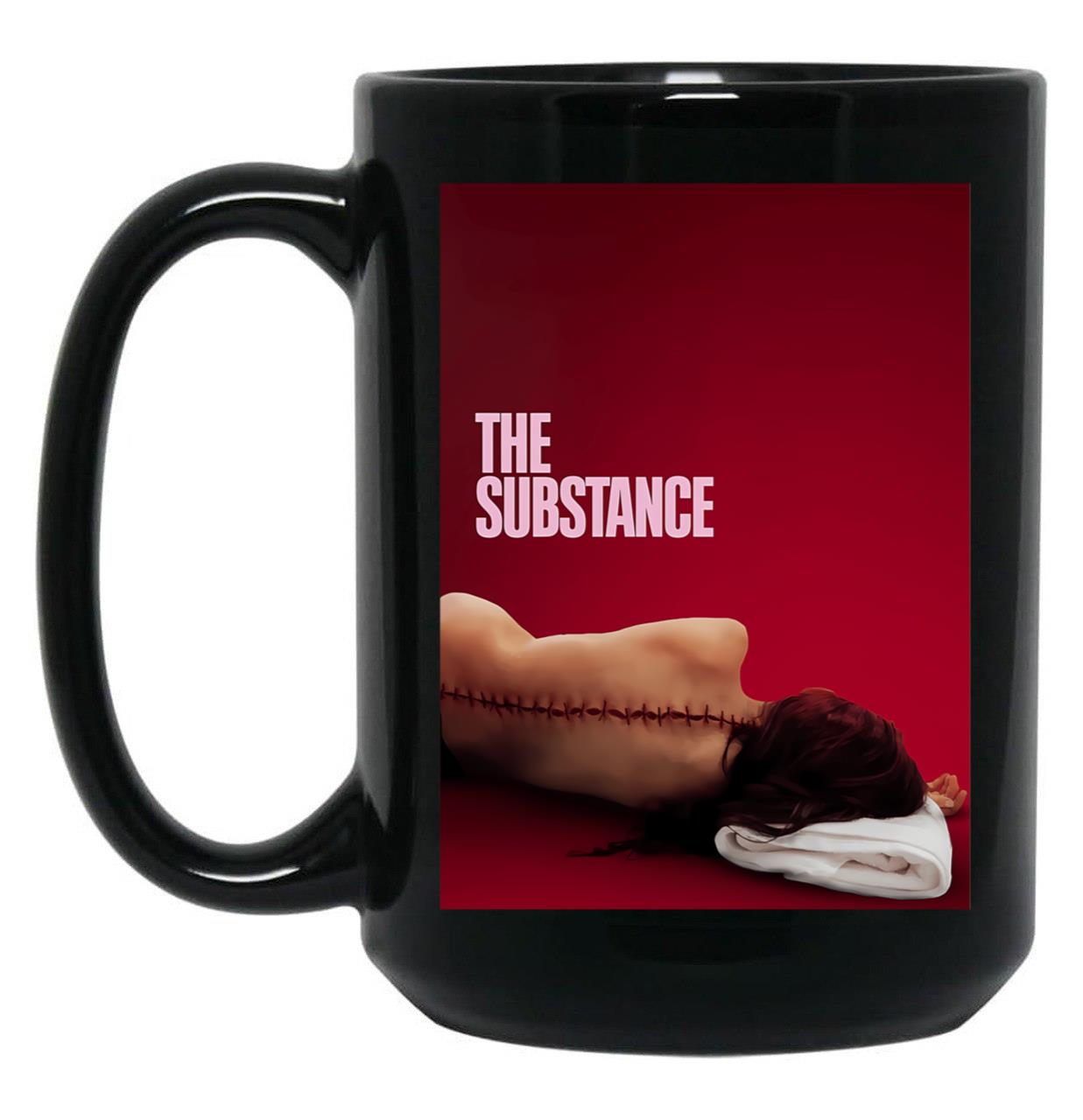 The Substance Movie Black Coffee Mug, Gift Coffee Mug Style 1