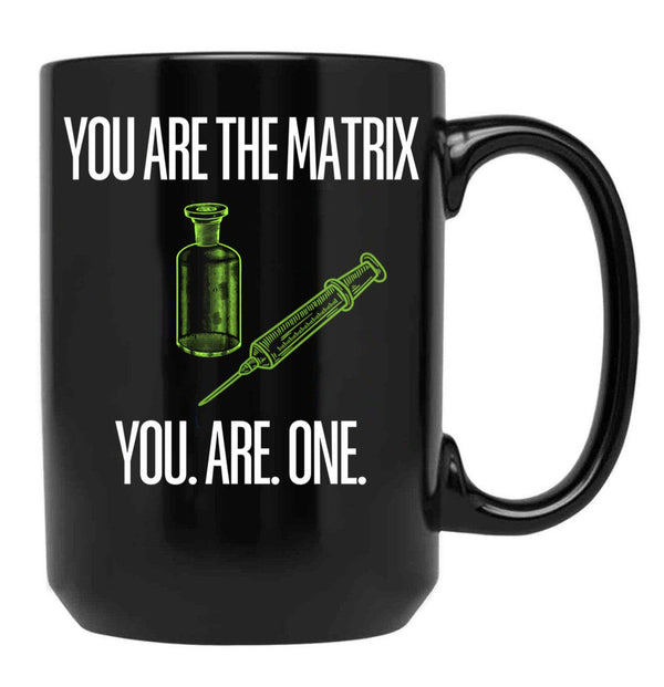 You Are The Matrix Black Coffee Mug, Gift Coffee Mug