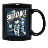 The Substance Sticker Black Coffee Mug, Gift Coffee Mug - Black