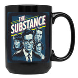 The Substance Sticker Black Coffee Mug, Gift Coffee Mug