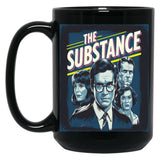 The Substance Sticker Black Coffee Mug, Gift Coffee Mug