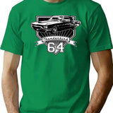 1964 Thunderbird T-Shirt for Men & Women, T-Shirts Graphic Tee - Green