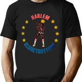 1970S Vintage Distressed Harlem Globetrotters Retro Tee Harlem Globetrotters Retro T-Shirt Basketball T-Shirt Retro Basketball T-Shirt for Men & Women, T-Shirts Graphic Tee - Black
