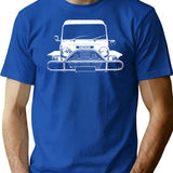 1983 Leyland Moke T-Shirt for Men & Women, T-Shirts Graphic Tee - Blue