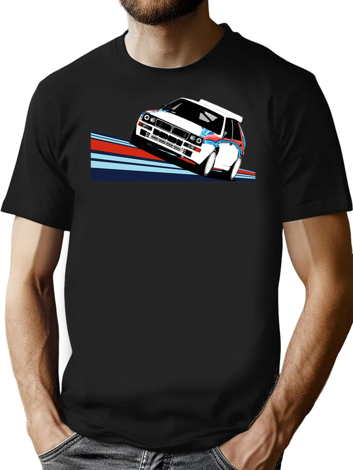 1992 Rally Race Car T-Shirt for Men & Women, T-Shirts Graphic Tee - Black