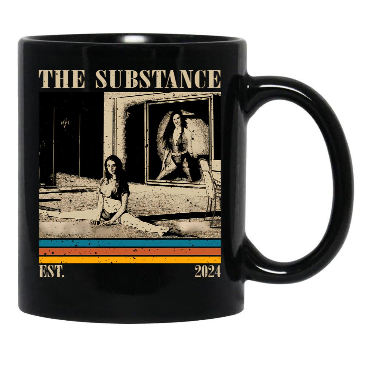 Retro The Substance Black Coffee Mug, Gift Coffee Mug - Black