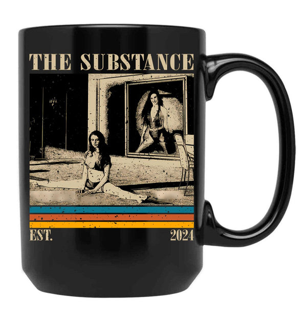 Retro The Substance Black Coffee Mug, Gift Coffee Mug