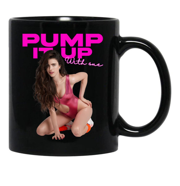 The Substance Pump It Up Black Coffee Mug, Gift Coffee Mug - Black