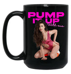 The Substance Pump It Up Black Coffee Mug, Gift Coffee Mug