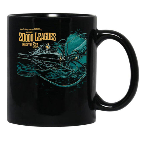 20000 Leagues Under Sea Jv Black Coffee Mug, Gift Coffee Mug - Black