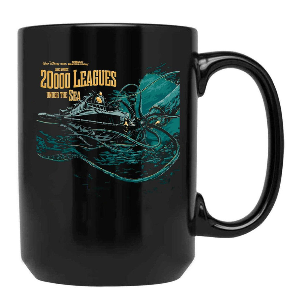 20000 Leagues Under Sea Jv Black Coffee Mug, Gift Coffee Mug