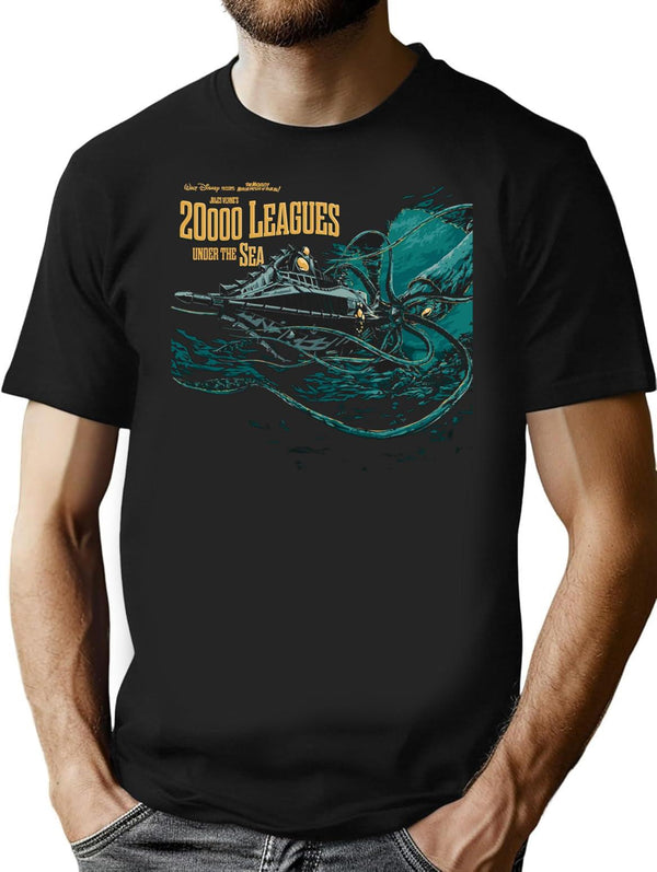 20000 Leagues Under Sea Jv Premium Heavyweight Cotton T-Shirt - Black