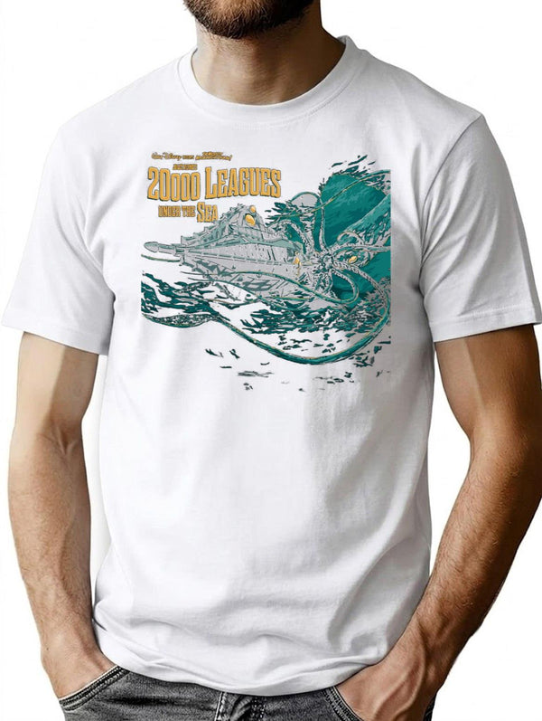20000 Leagues Under Sea Jv Premium Heavyweight Cotton T-Shirt - White