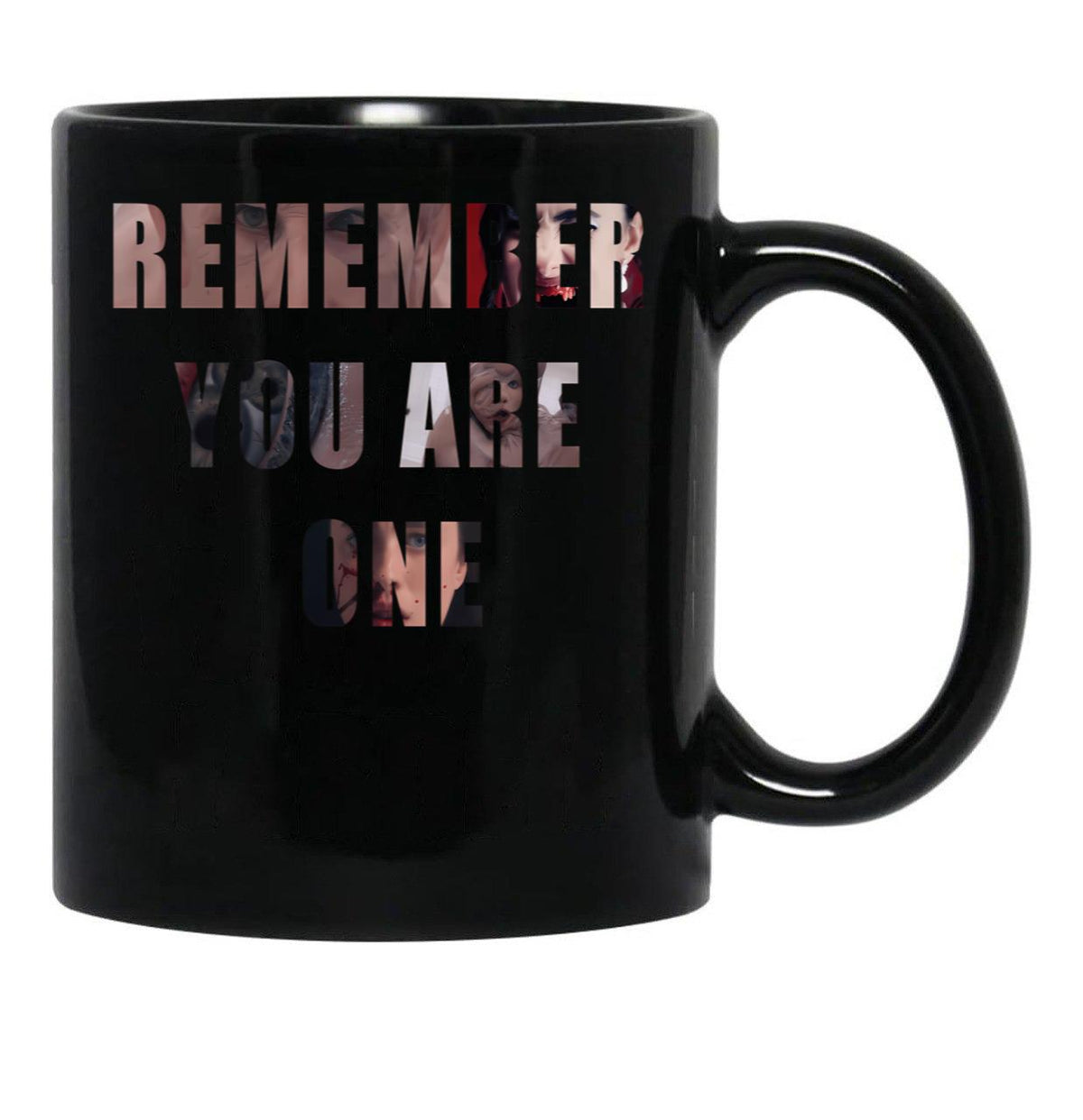 The Substance Movie Sticker Black Coffee Mug, Gift Coffee Mug - Black