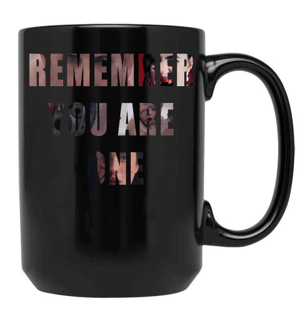 The Substance Movie Sticker Black Coffee Mug, Gift Coffee Mug