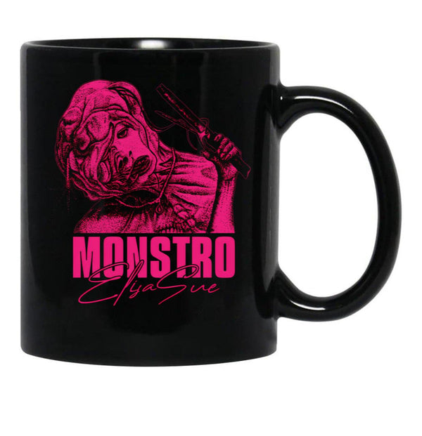 Monstro Elisasue Black Coffee Mug, Gift Coffee Mug - Black